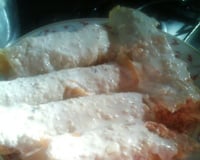 Panqueca com frango ao molho