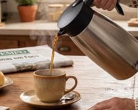 Hora de trocar a garrafa térmica do café? Modelo de inox entra em oferta na Amazon com o menor preço do ano
