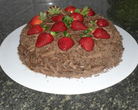 Torta de morango com chocolate