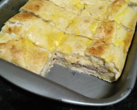 Pão de iogurte com queijo branco e tomate seco