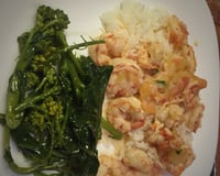 Camarão com leite de coco