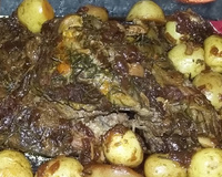 Peito bovino na pressão e gratinado