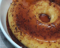 Pudim de leite em pó com coco