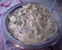 Abobrinha com creme de leite