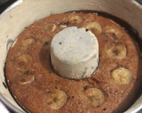Bolo de banana com ameixa sem farinha