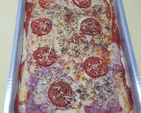 Pizza rápida e simples de liquidificador