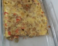 Omelete de atum fácil assado