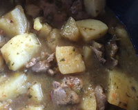 Moela de frango com batata