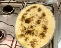 Lasanha de brócolis e molho branco