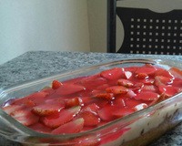 Tortinha de morango de dar água na boca.