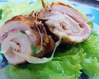 Rolês de frango recheado