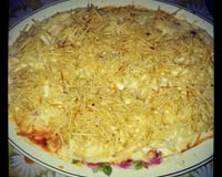 Lasanha de bolacha água e sal