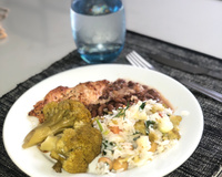 Salada de arroz integral