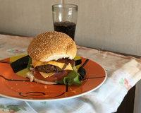 Hambúrguer de alcatra do Marcão