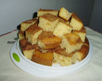 Bolo cremoso de banana fácil