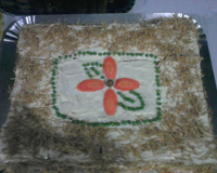 Bolo salgado em 3 camadas