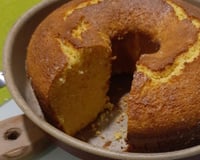 Bolo de farinha de milho no liquidificador