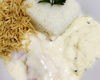 Frango suíço ao molho branco