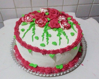 Massa profissional de bolo de confeitaria