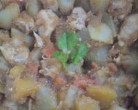 Peito de frango com legumes