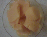 Sorvete de abóbora com coco