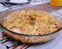 Risoto fácil de pizza