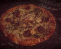 Pizza de farinha com fermento