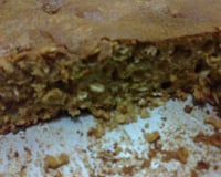 Bolo de aveia com maçã e banana