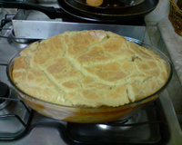 Torta de frango com palmito