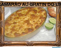 Camarão au gratin do Lira