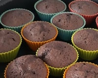 Cupcakes de chocolate (feito no liquidificador)