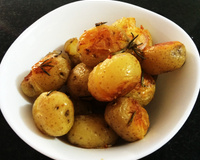 Batata ao murro com alecrim