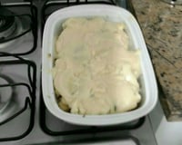 Couve-flor gratinada com carne moída