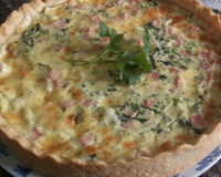 Quiche de espinafre e mussarela