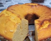 Bolo de fubá com coalhada