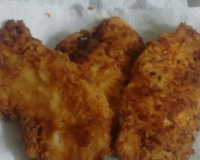 Frango empanado com maionese