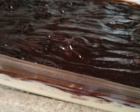 Pavê de waffer de chocolate