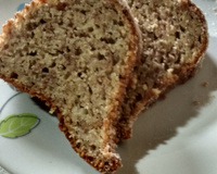 Bolo de banana com maçã