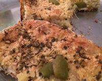 Pizza rápida de liquidificador