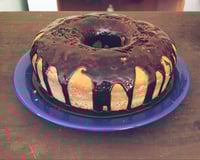 Cobertura de bolo simples de chocolate