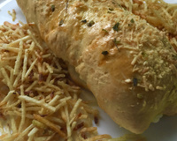 Pão caseiro com fermento em pó da Denise