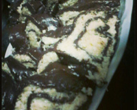 Rocambole de leite em pó com coco