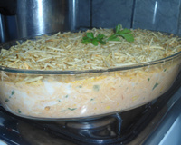 Frango com Catupiri e batata palha da tia Gracia