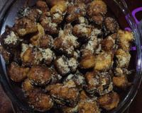 Bolinho de chuva com maçã
