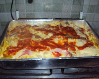 Lasanha caseira de frango