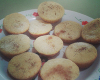 Falso cupcake de banana com aveia
