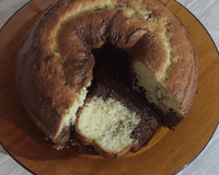 Bolo mesclado de liquidificador