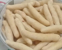Biscoito de polvilho frito com queijo (não estoura ao fritar)