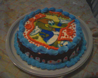 Bolo de aniversário sabor Prestígio