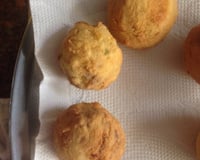 Bolinho de mandioca com recheio
